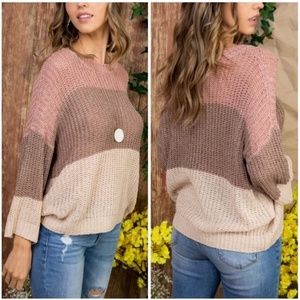 😍Multi-colored Stripe, Knit Sweater!!!!